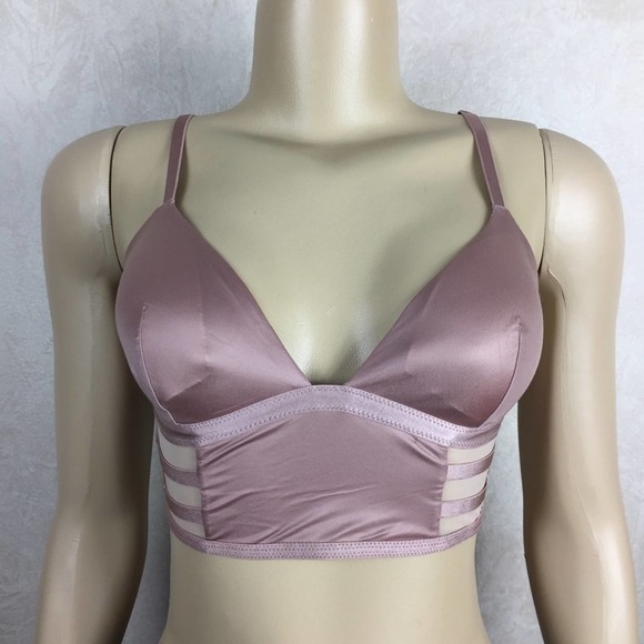 XS Victoria’s Secret Pink Panel Bralette - Picture 1 of 4